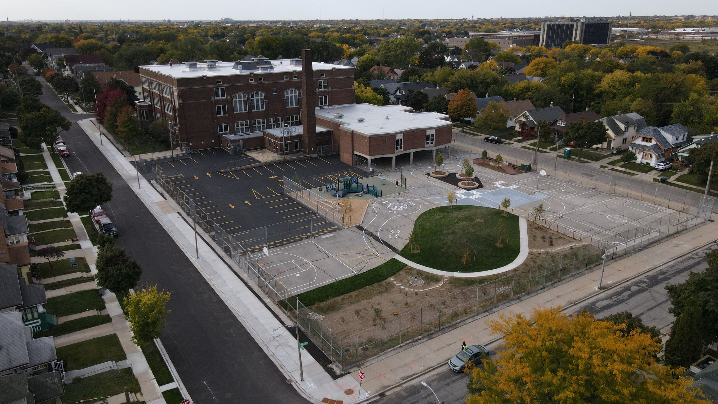 Transformed schoolyard