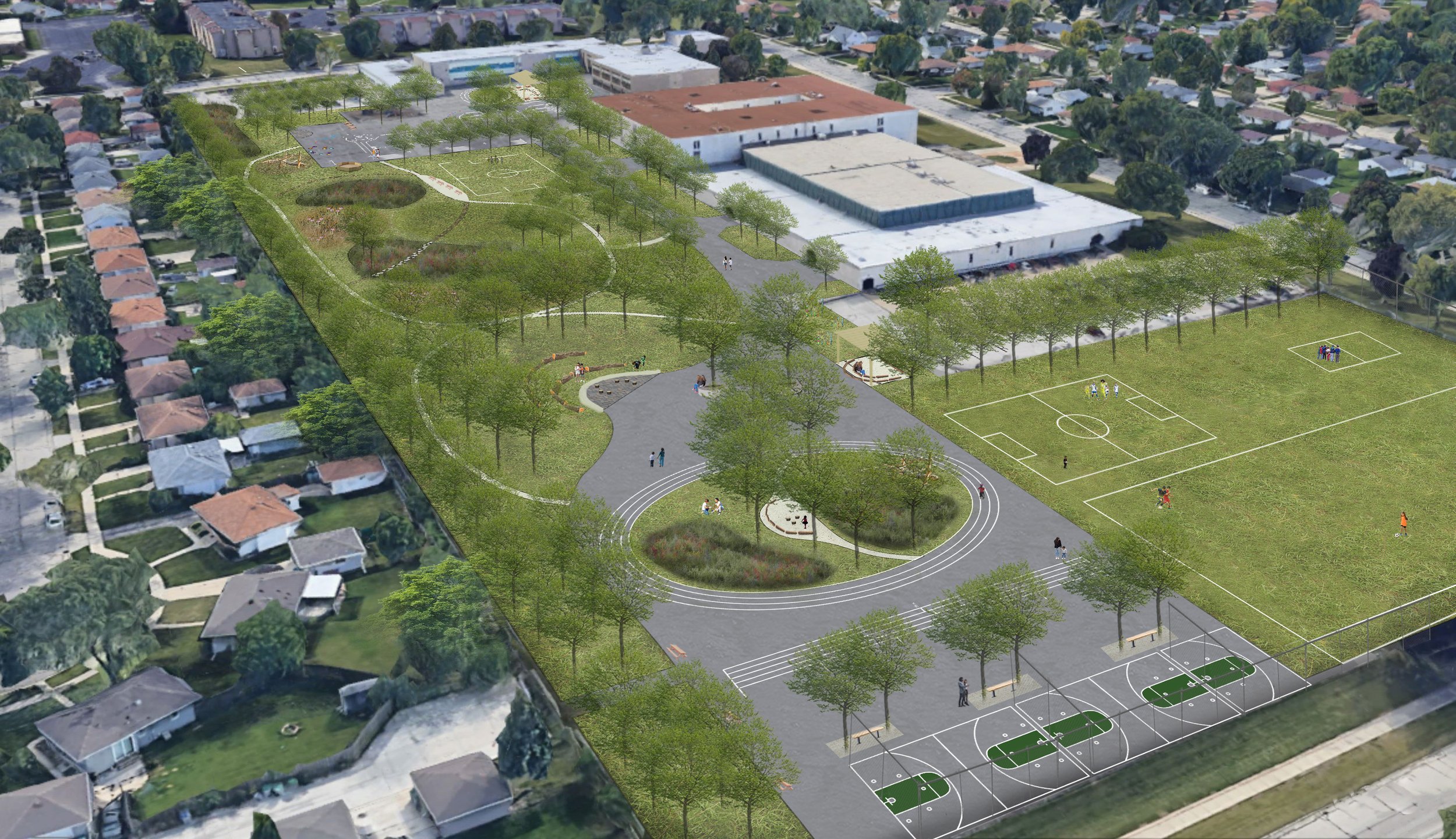 Morse + MSLS Schoolyard Rendering