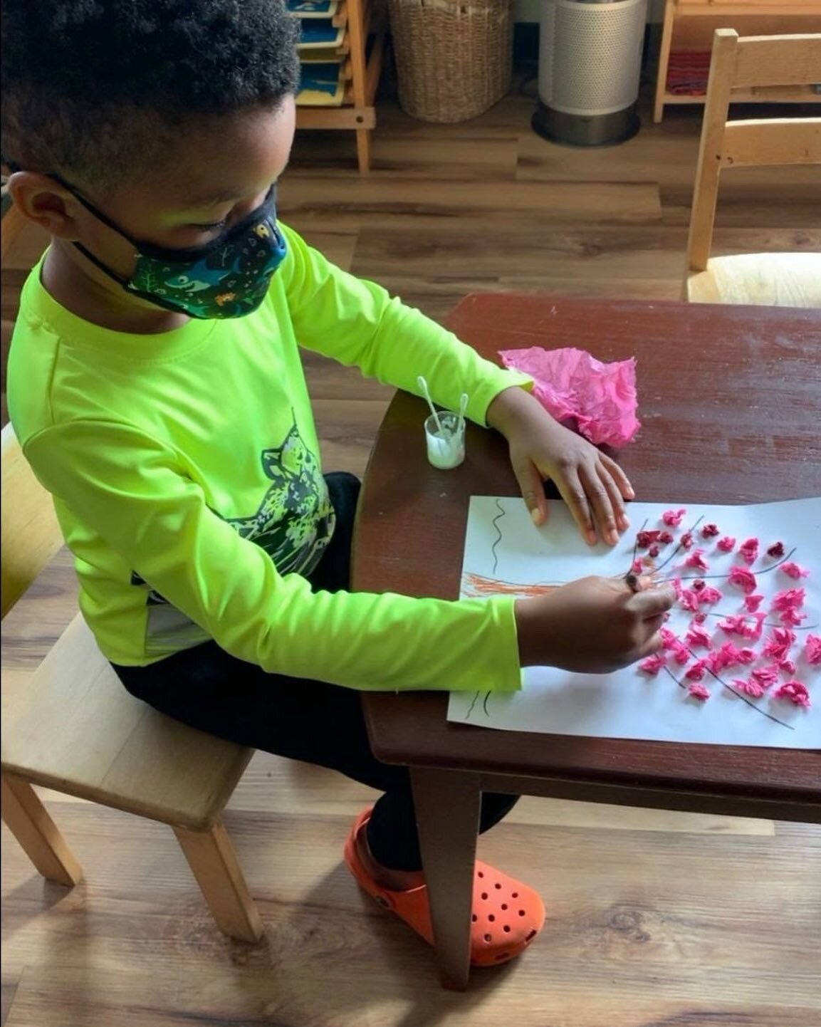 Spring is officially here! 🌸

We have been enjoying seasonal crafts, including creating flowering trees bud-by-bud. 

Arts and crafts provide a plethora of educational benefits to children, including the development of fine motor skills, creativity,