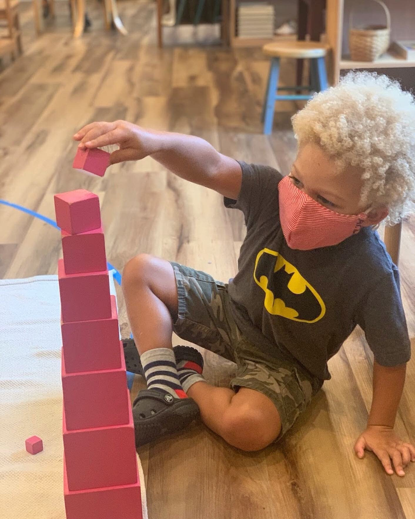 &ldquo;Probably the most iconic and favorite of all these Montessori materials, the Pink Tower was designed by Dr. Maria Montessori herself.

It remains unchanged through time, and you&rsquo;ll find it in Montessori classrooms around the world. 

It 