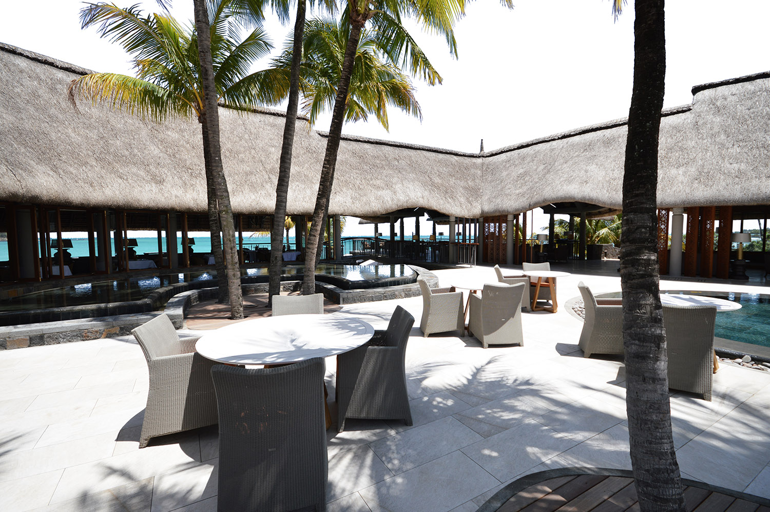 Main restaurant + courtyard lounge