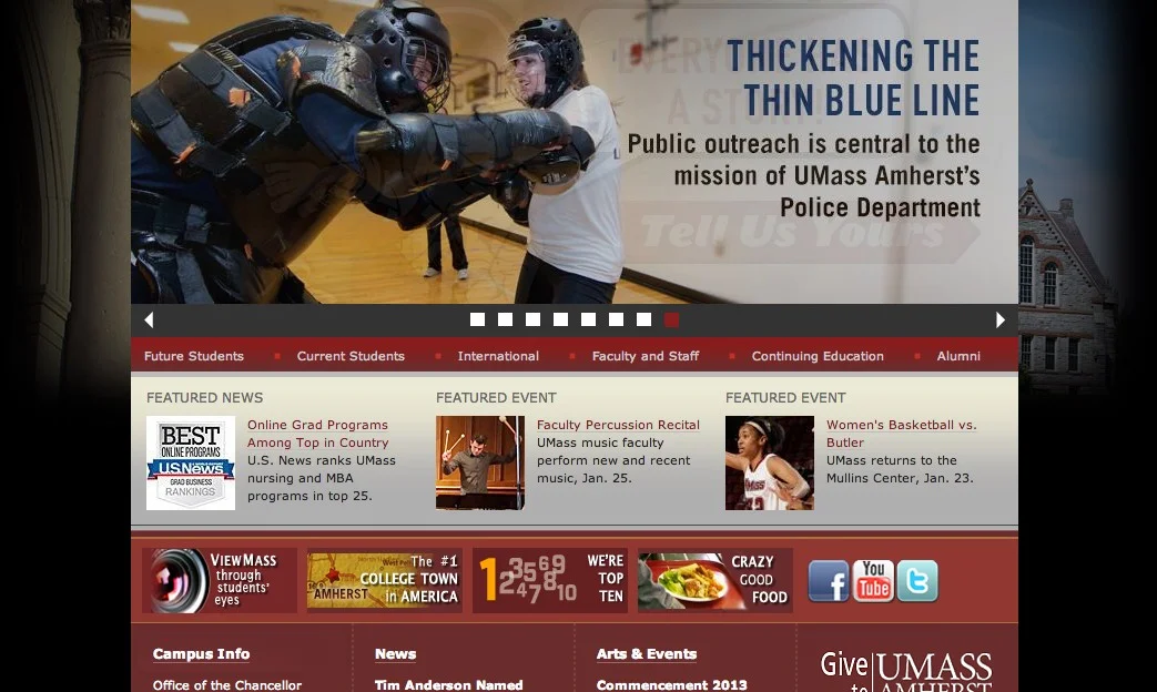 umass website