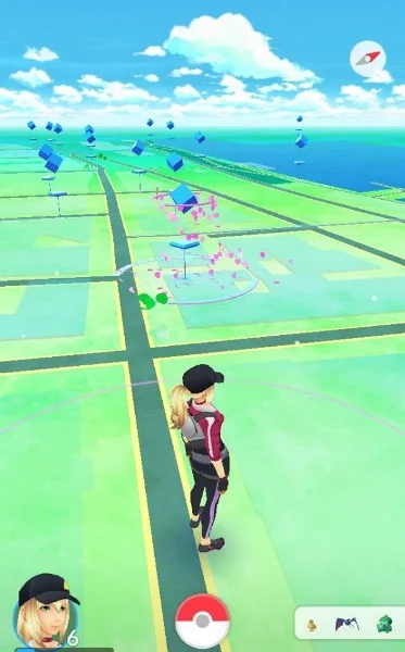 A PokéStop with an active lure
