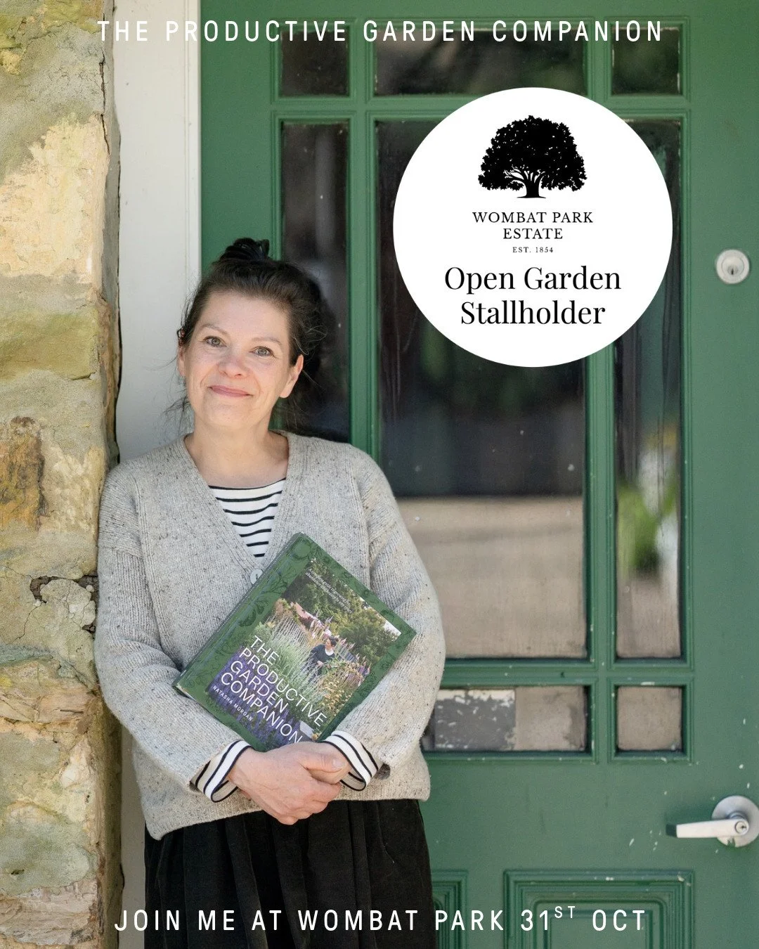 Come and find me at Wombat Park Estate's Spring Open Garden in Daylesford, Saturday 31 October, with signed books and syrups.⁠
⁠
⁠
If you haven't been to @wombatparkestate, it's one of the great old gardens of Central Victoria, first planted in the e