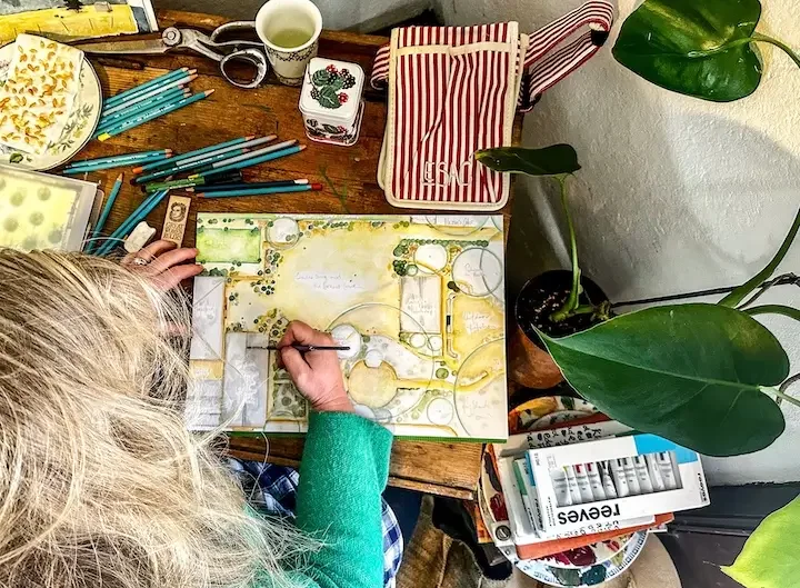 Phyllida Steele Wareham designed by hand a garden
