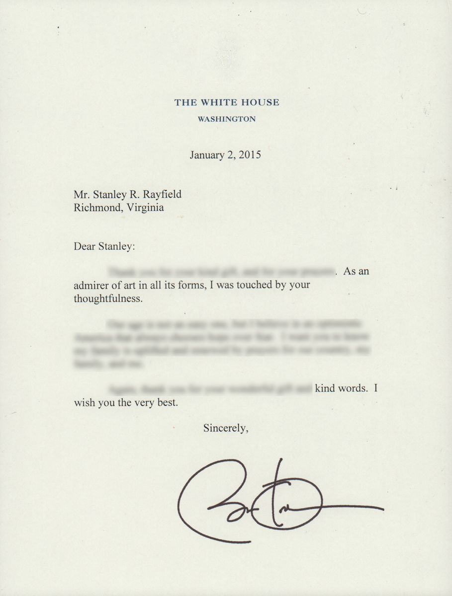 Letter from President Barack Obama