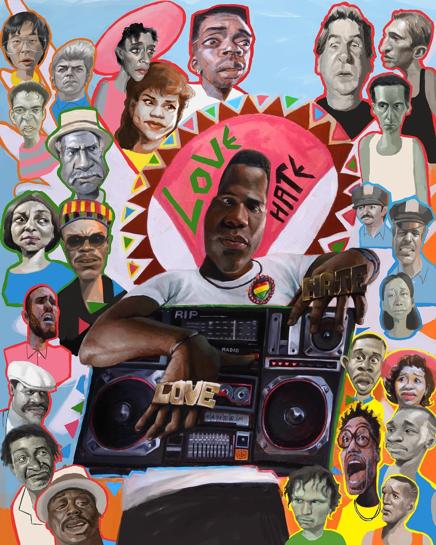 This was a very important painting for me in my career. @officialspikelee I&rsquo;m thankful for the opportunities and doors that art can open. This one was a milestone for sure. And it has been in the @brooklynmuseum in NY since October. I got to se