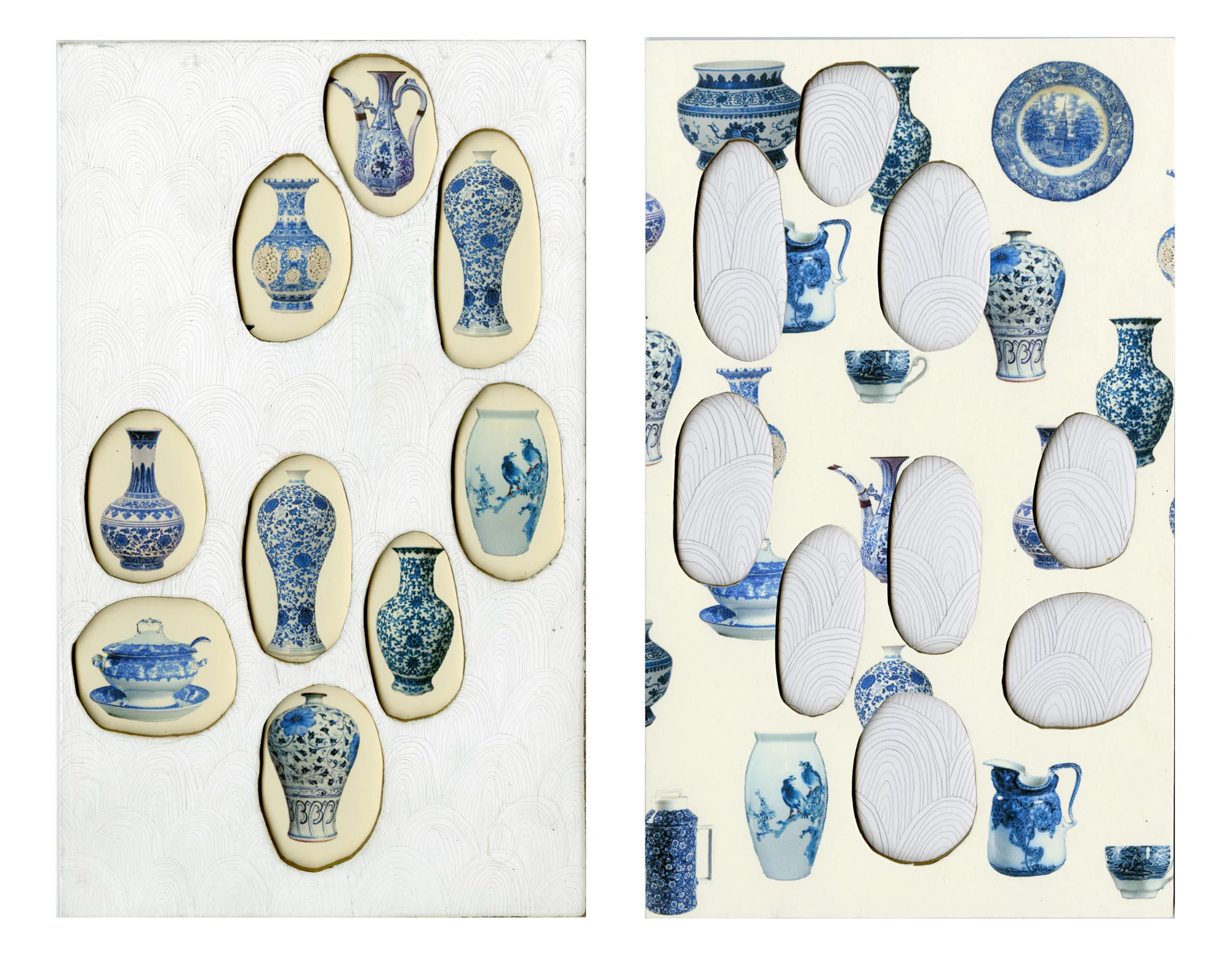 Virgin Mary Blue | archival inkjet print, pencil, wood, interior paint | 10" x 12" | 2013