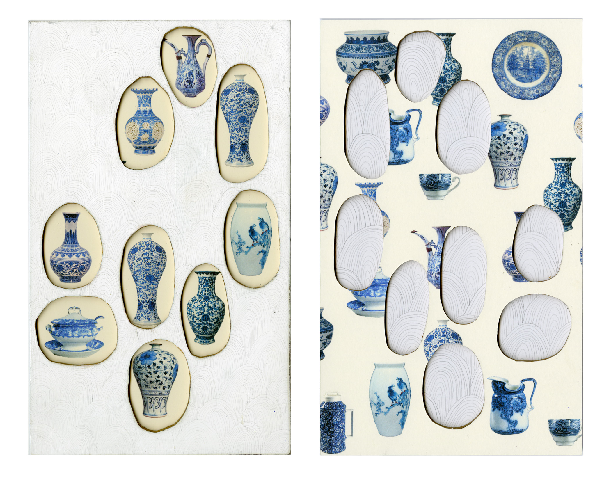Virgin Mary Blue  |  archival inkjet print, pencil, wood, interior paint  |  10" x 12"  |  2013