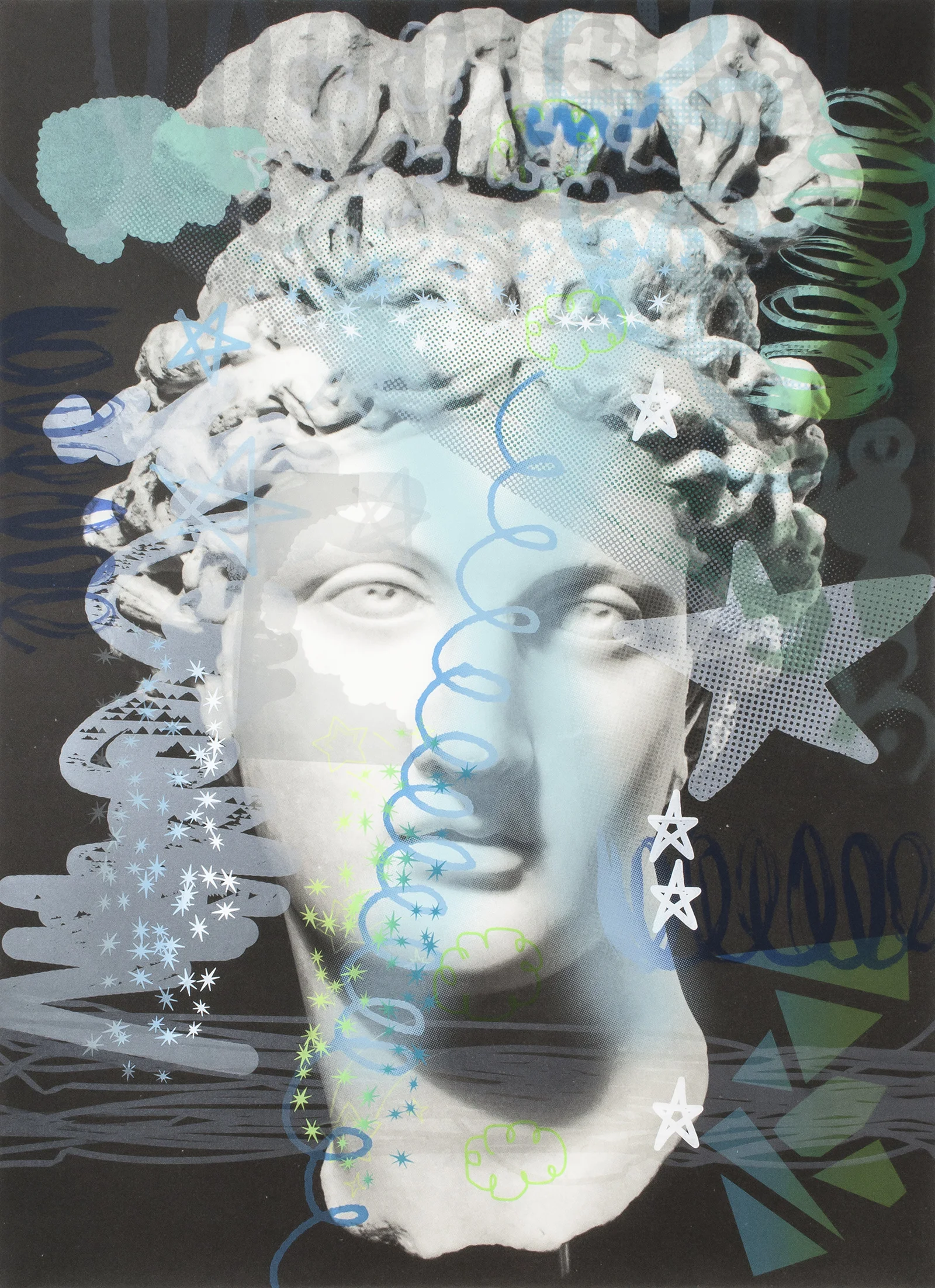 It Girl (Lucilla as Venus) | screen print on archival inkjet print | 40"x29" | 2016