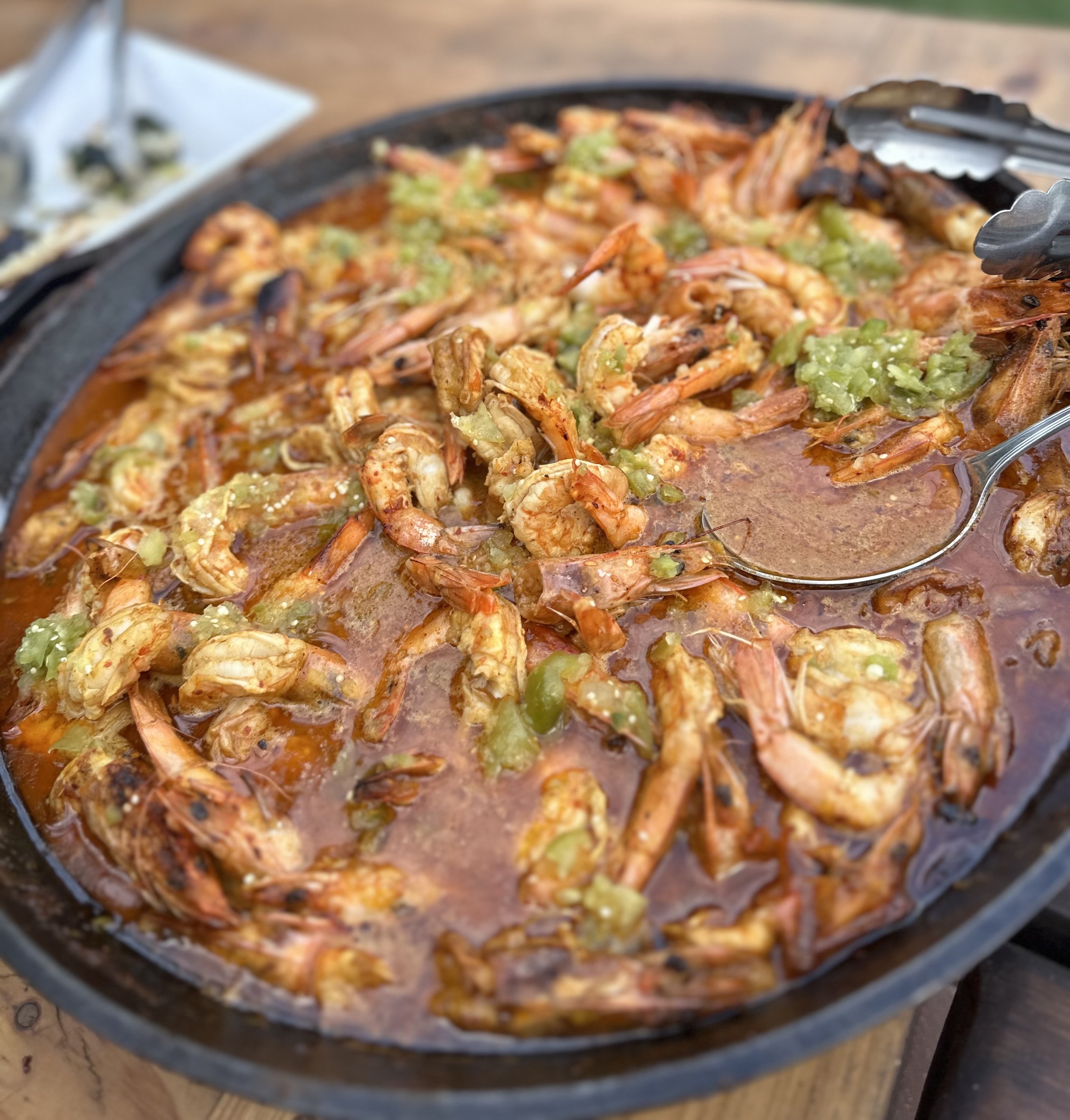 Delicious seafood dish freshly prepared at Paradigm Gardens