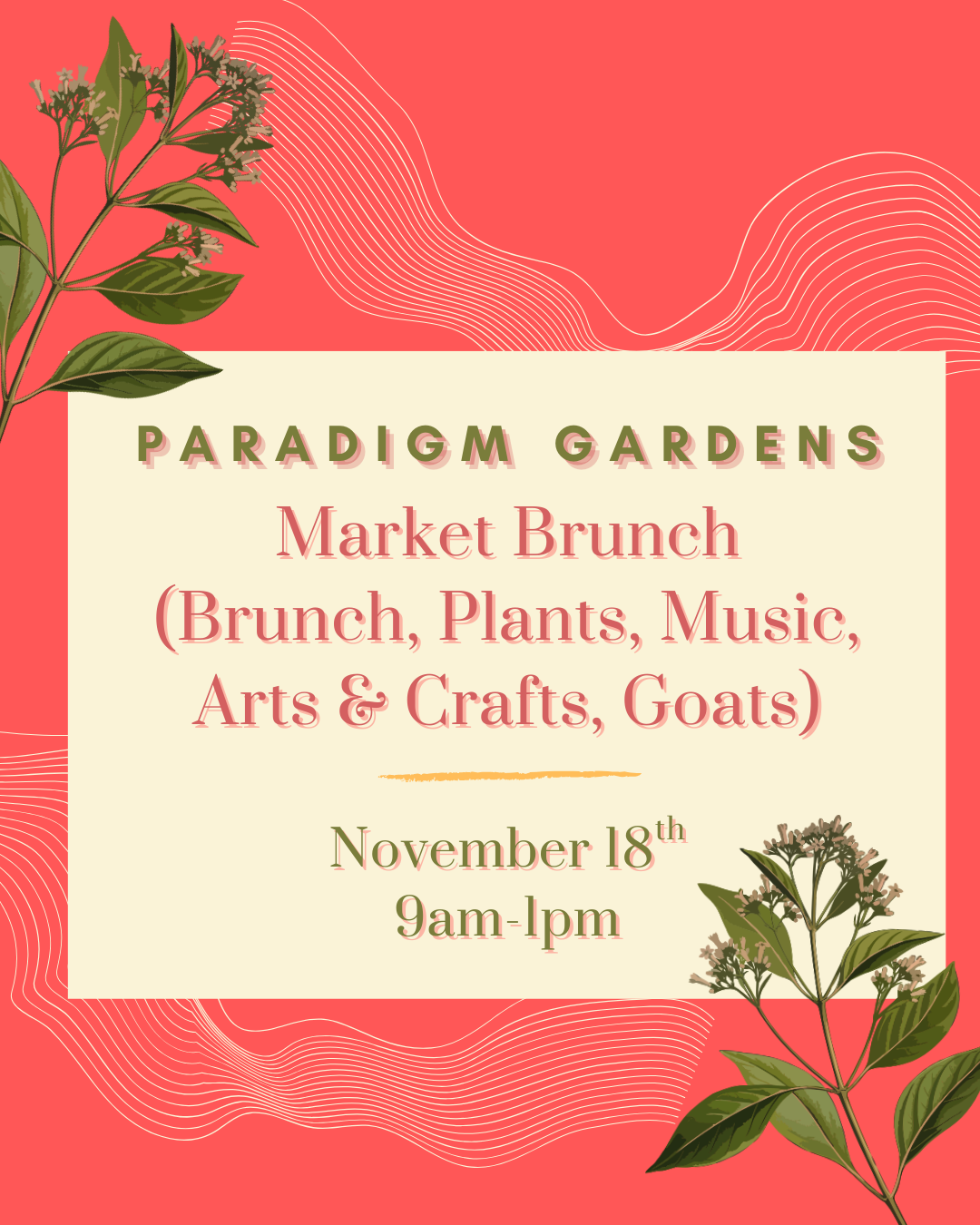 Market Brunch (Fall harvest Edition)