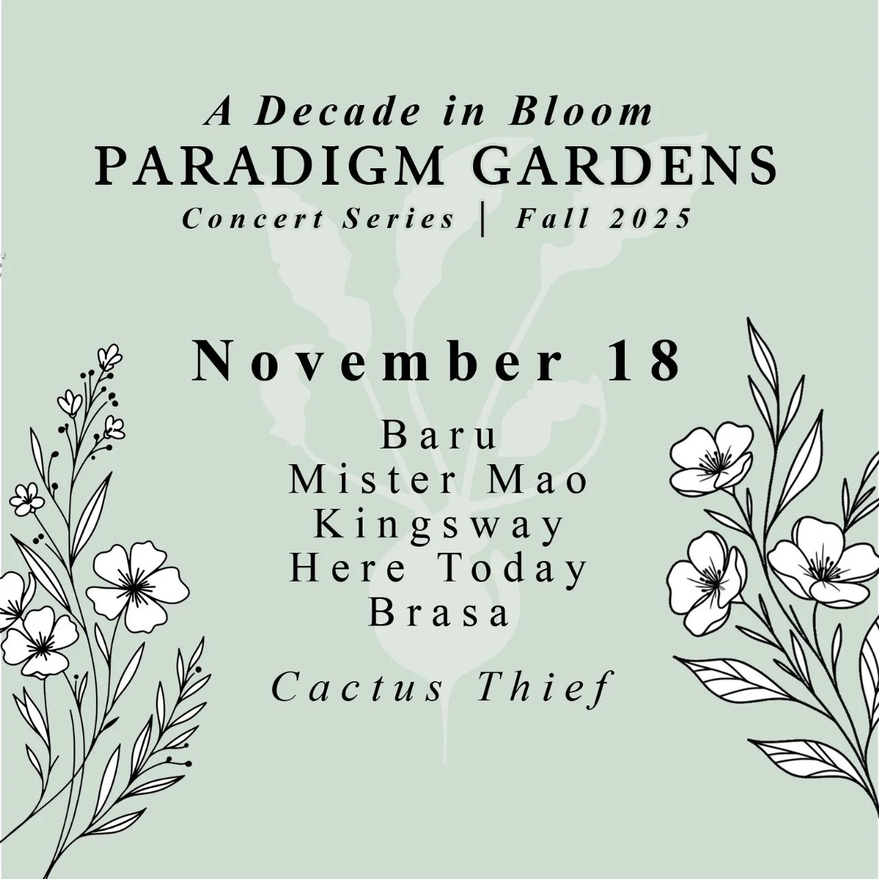Concert Series: A Decade in Bloom