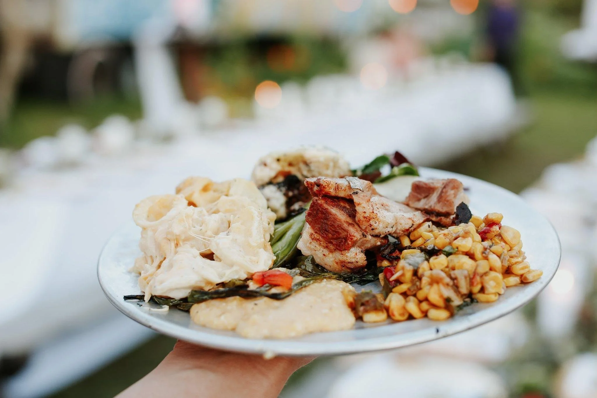 delicious farm-to-fork wedding food