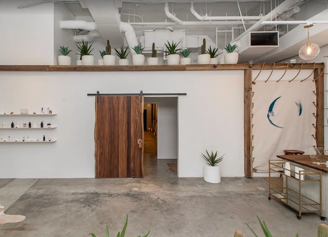 The inside of Now Massage.
