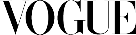 Vogue magazine logo in black and white