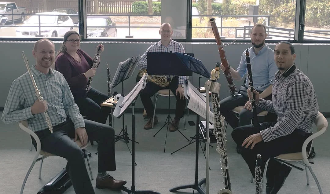 Blythwood Winds perform a private Pocket Concert at a downtown Toronto condo, 2018.