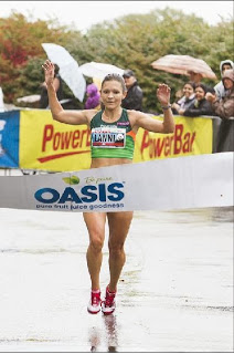 It took 2 races in Ottawa, and returning to the Toronto Zoo 4x (2010, 2011, 2012, & 2013), but I finally did it! I finally got to break the tape as the Canadian 10k Champion