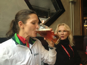 Making my mother proud with my beer drinking