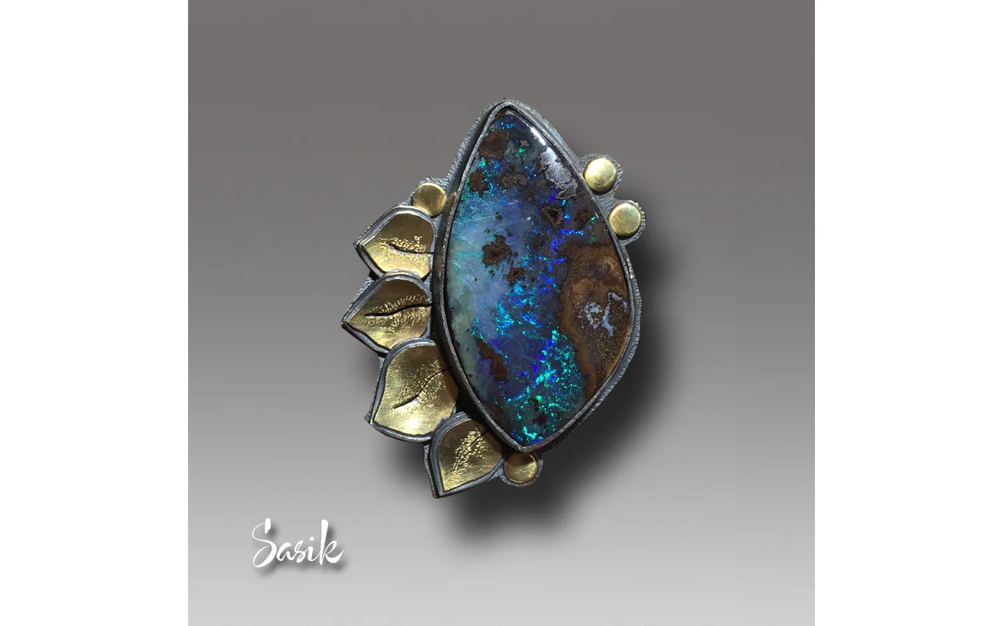 BLUE OPAL RING