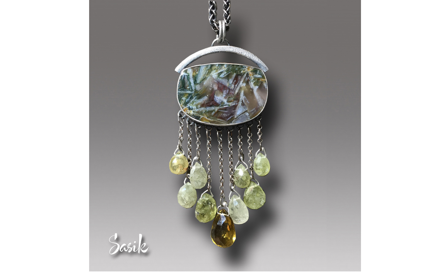 NEEDLE AGATE FRINGE