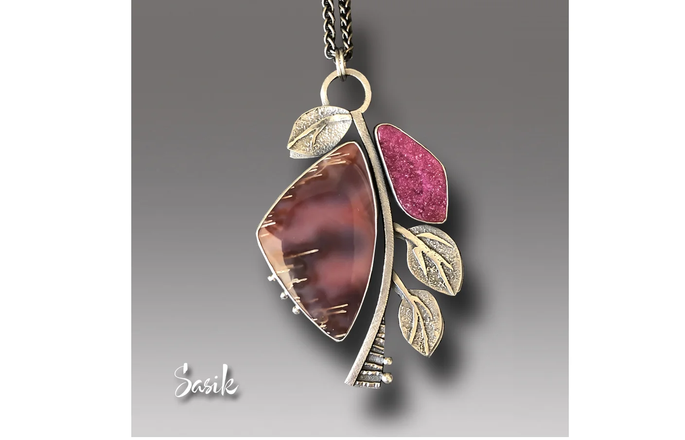 RASPBERRY BLOOM PENDANT