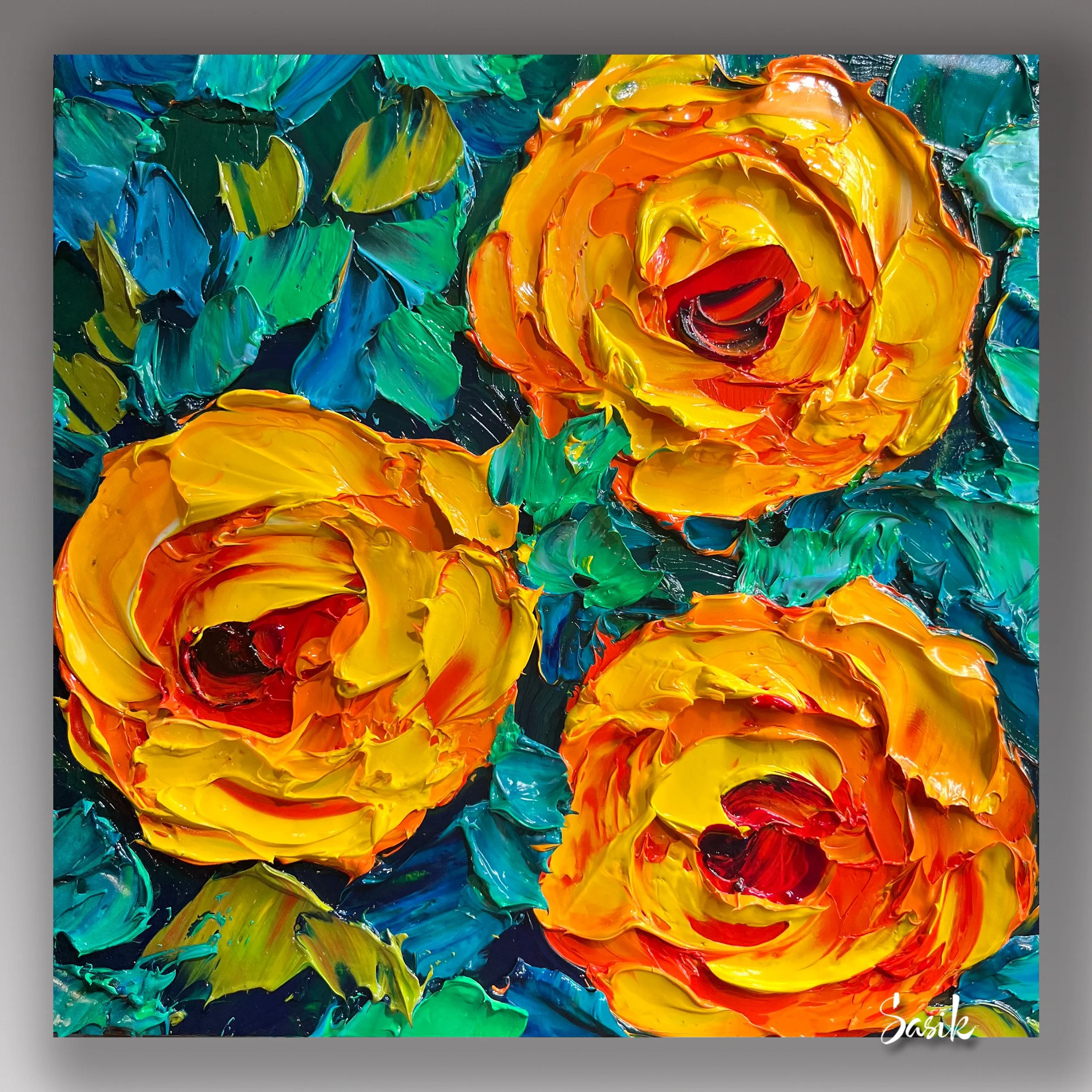 ROSES WITH TEAL LEAVES SASIK.jpg