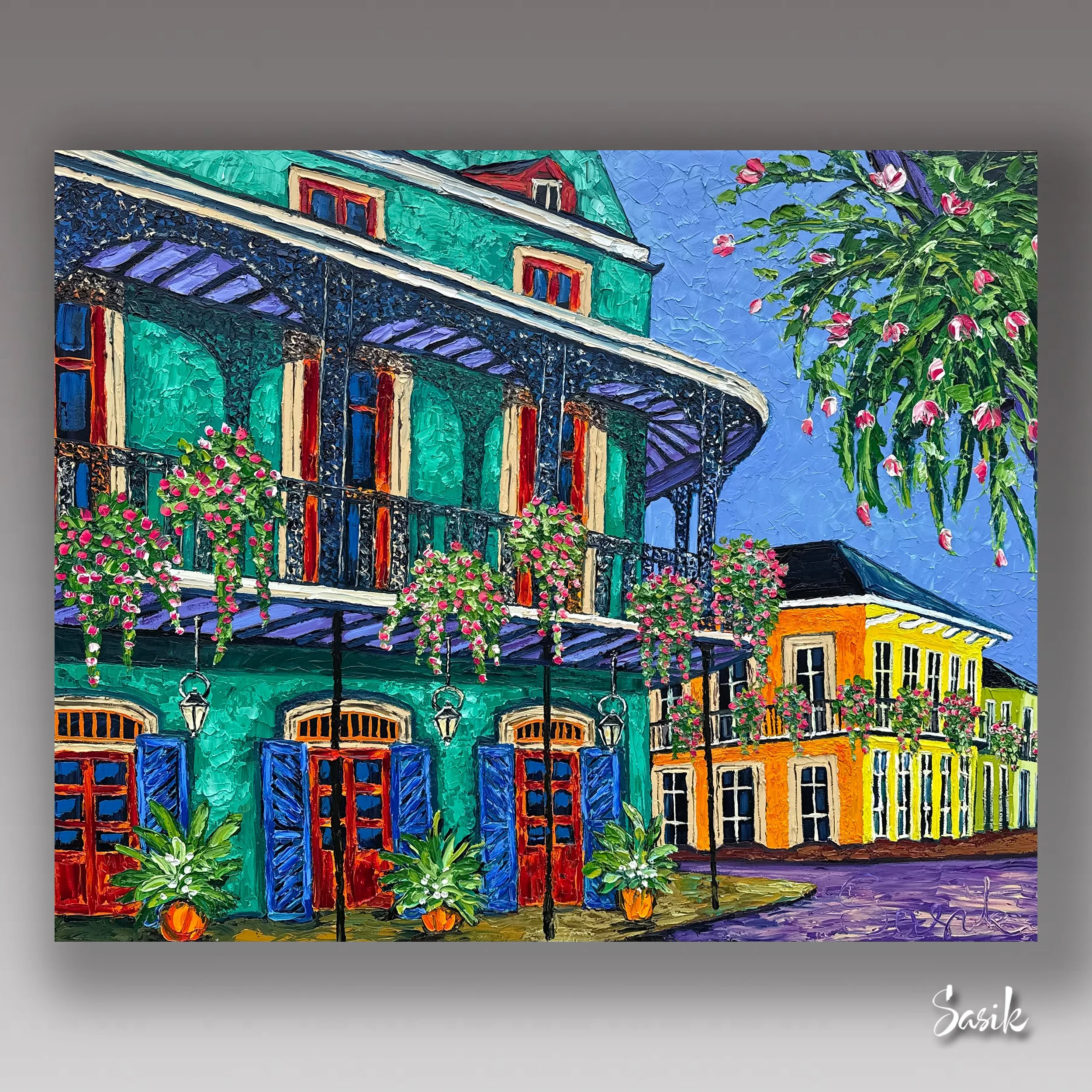 BASKET OF BOUGAINVILLEA