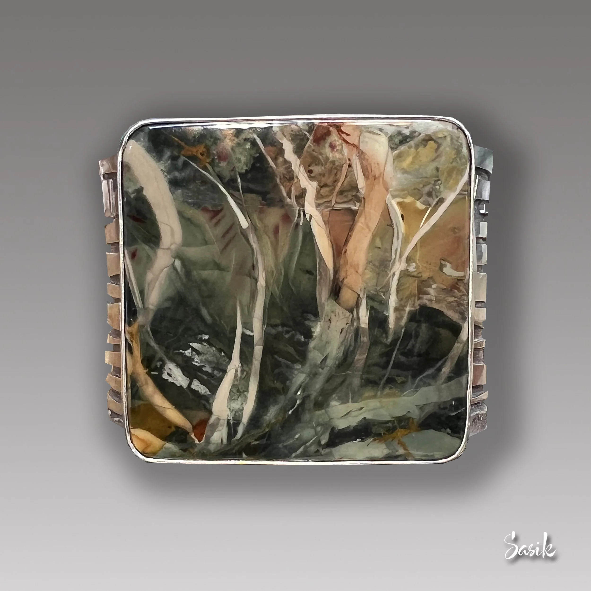 morrisonite jasper dark woods cuff sasik.jpg