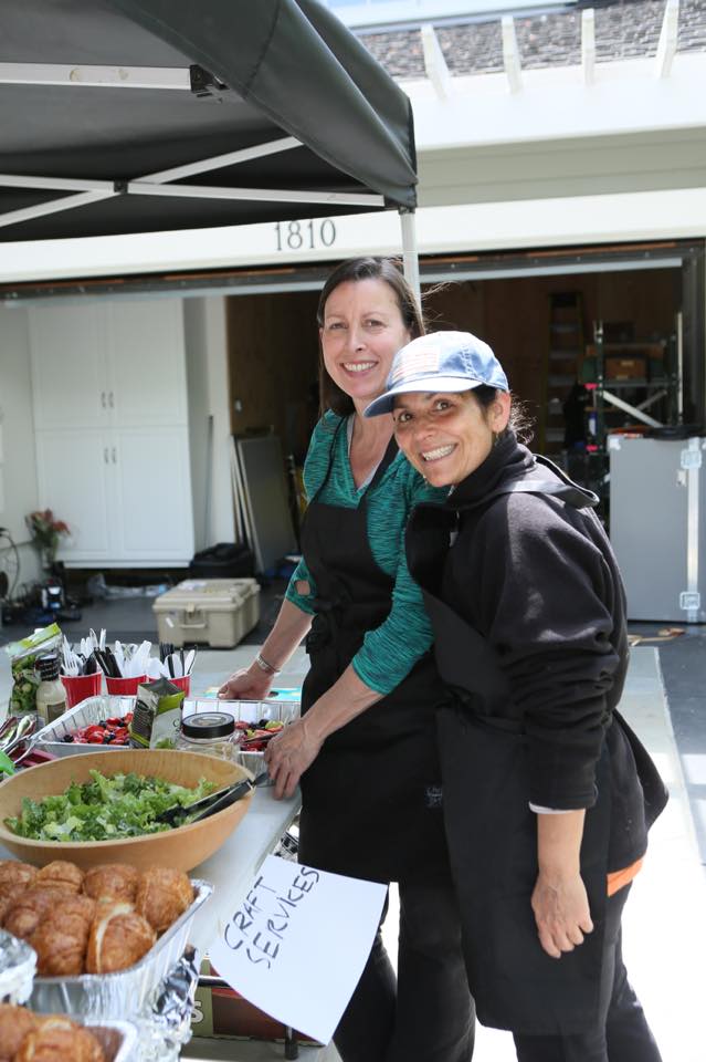 Pamela Estes and Sheila Cepero provided a great lunch for us on set.