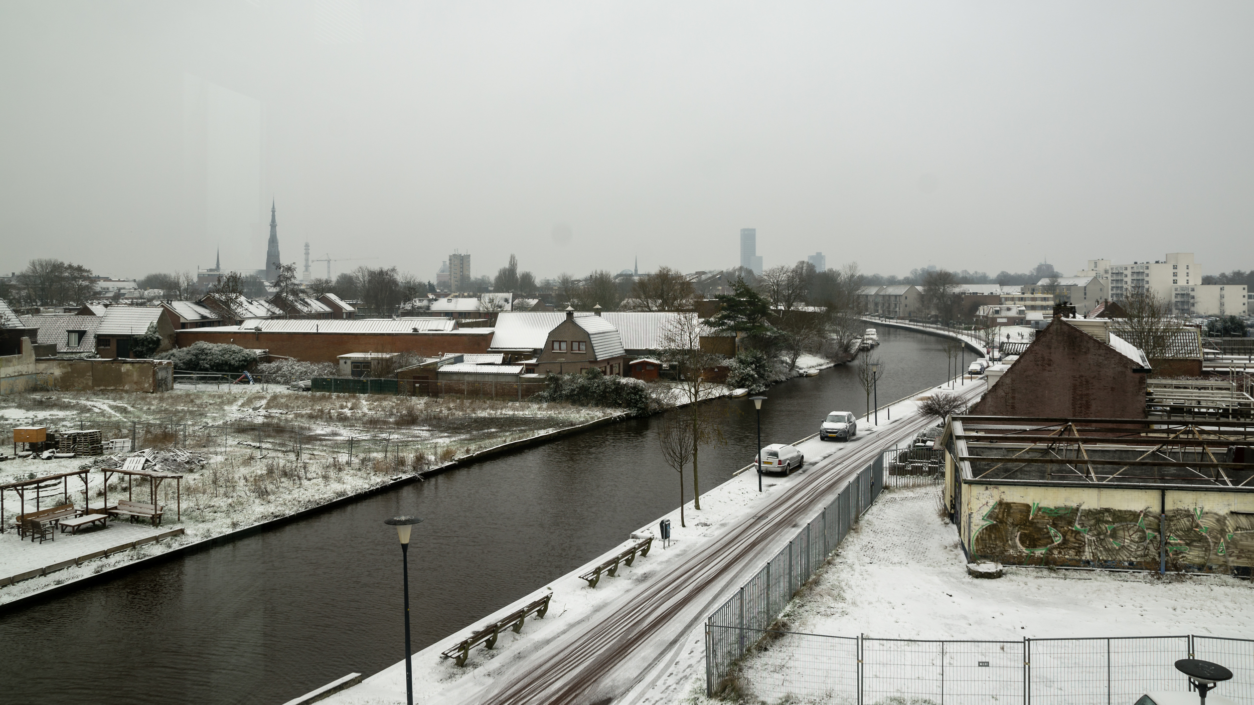 Sneeuw in Leeuwarden!