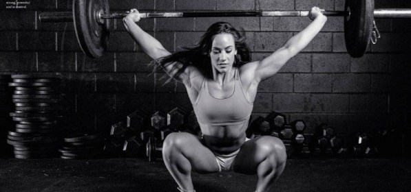 Here's a picture of Camille Overhead squatting....... Just because its Friday.