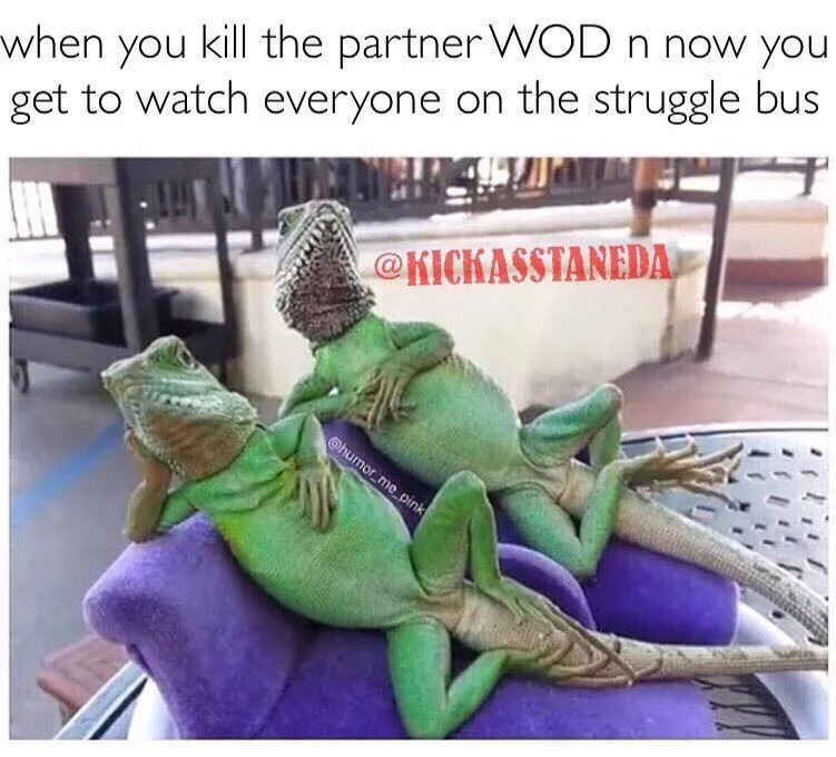 Hold on for Friday's Partner WOD you know you love it