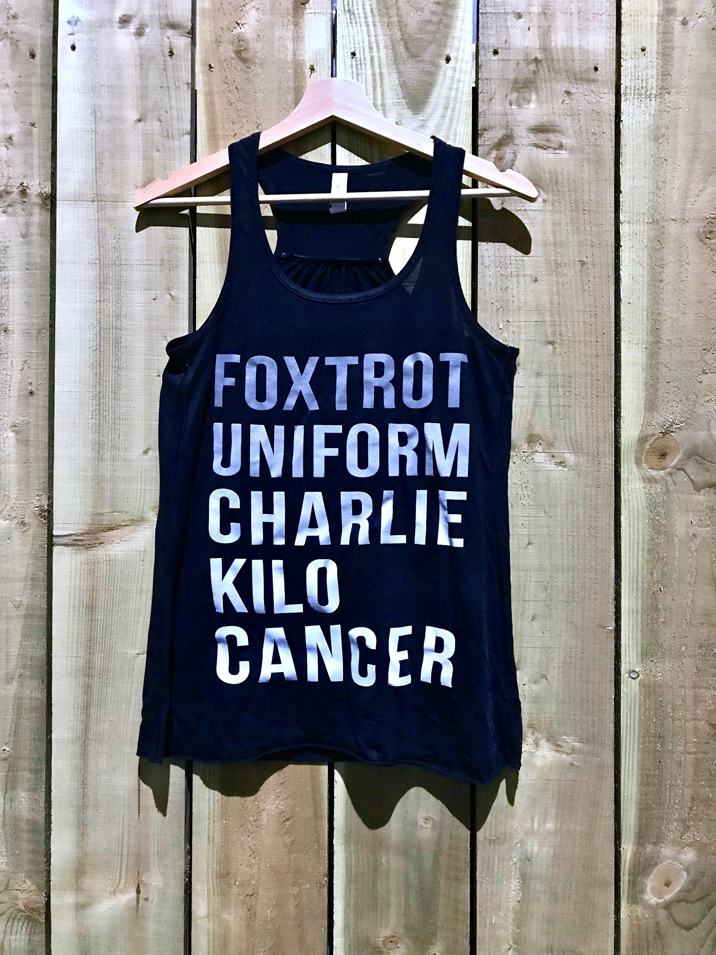 Womens FUCK Cancer Charity Vest