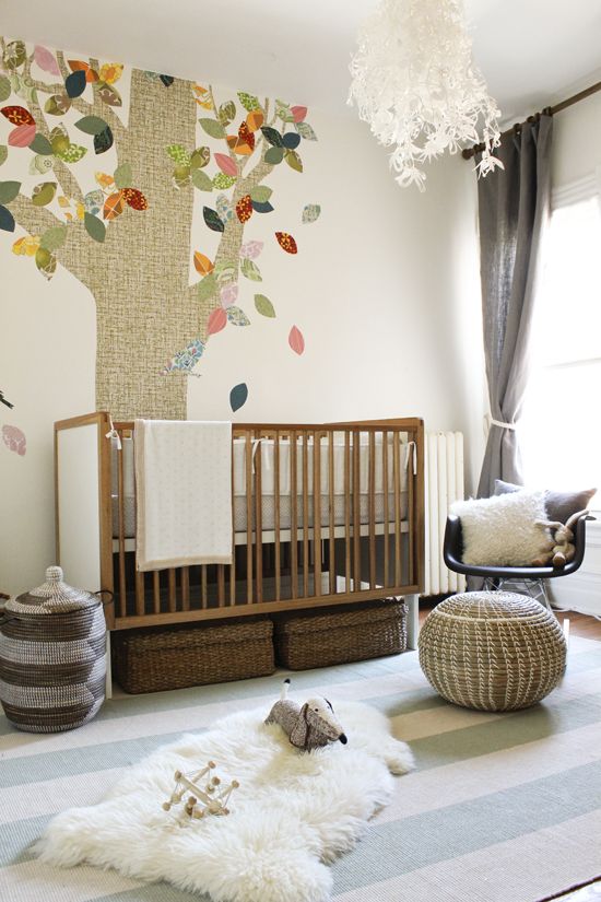 forest themed baby room