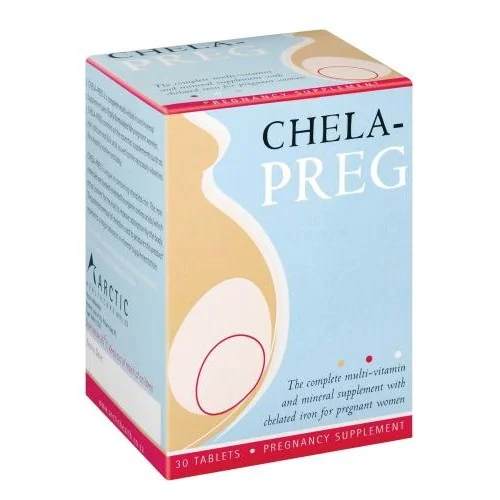 Trusted and preferred for its size, the original Chela-Preg prenatal vitamin