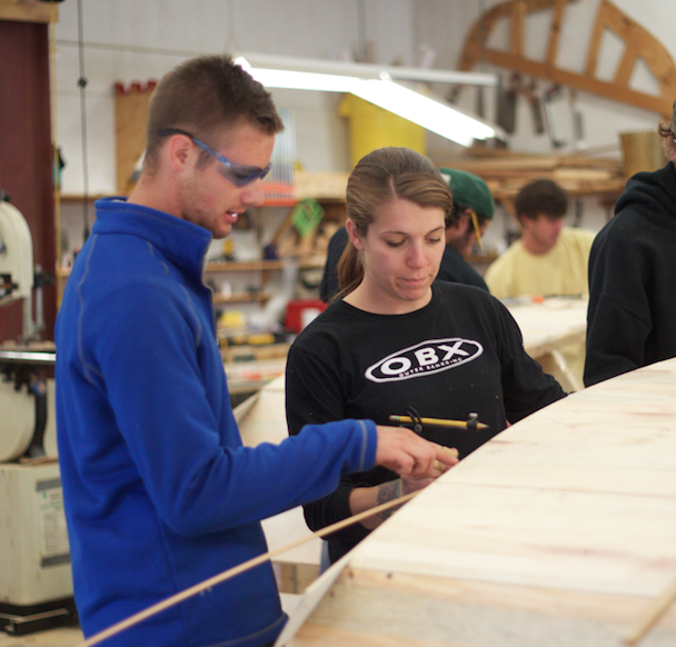 wooden boat building — the landing school