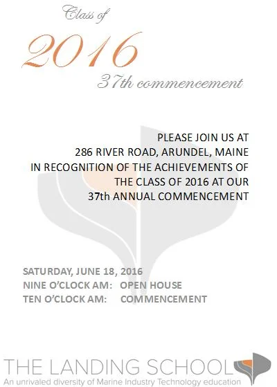 Class of 2016 Commencement 