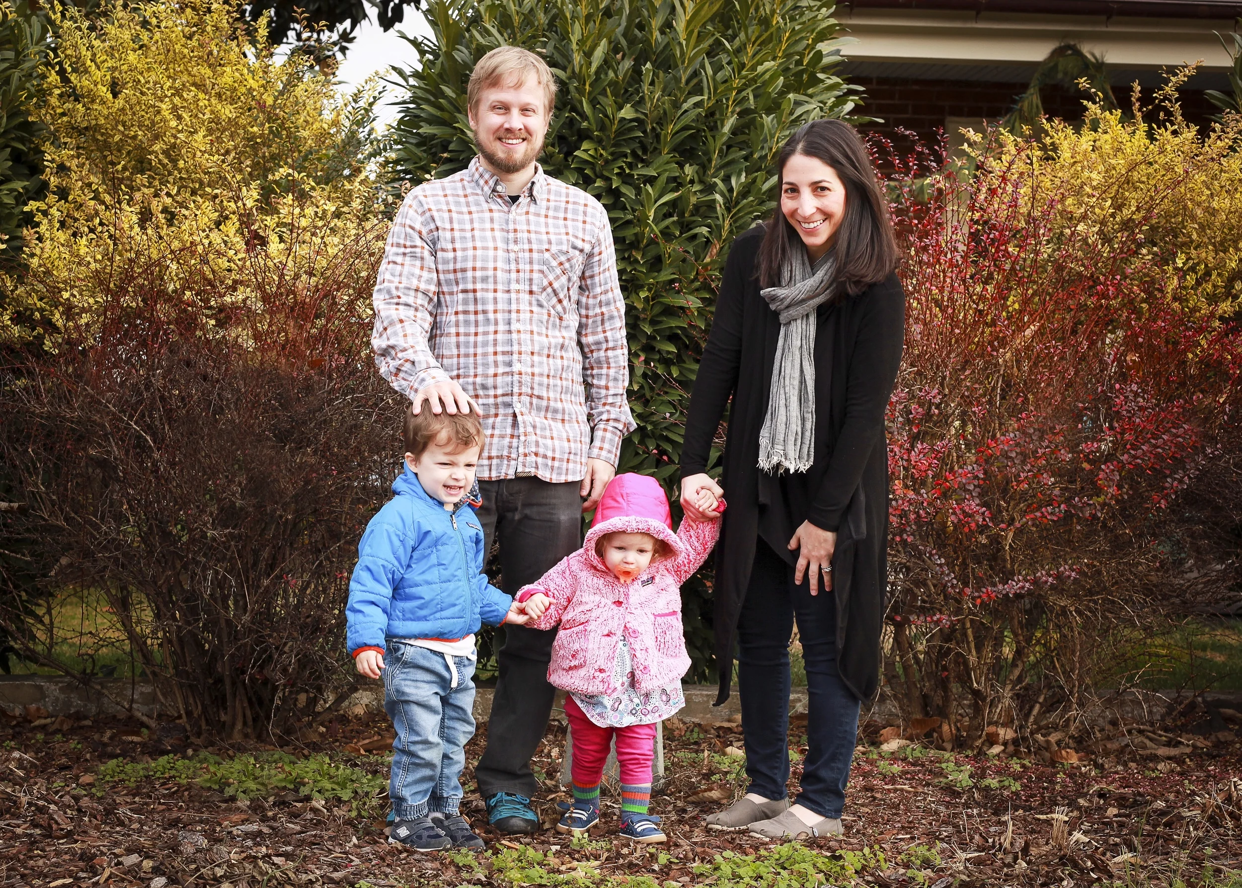 Breathless Paper Co. founders Matthew & Jessica Berinato with their kids, River & Scout.
