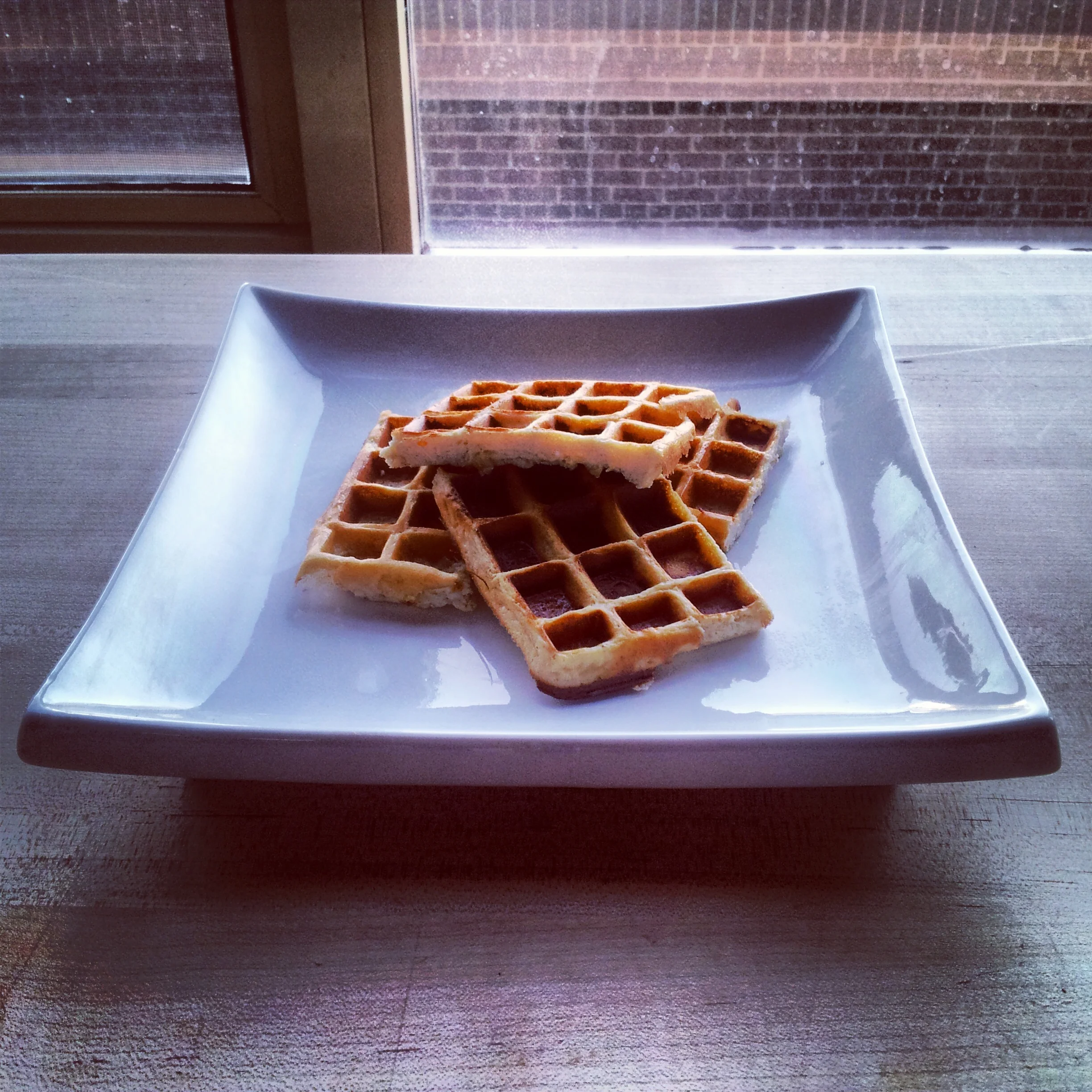 Sunday morning Protein Waffles...mmmm