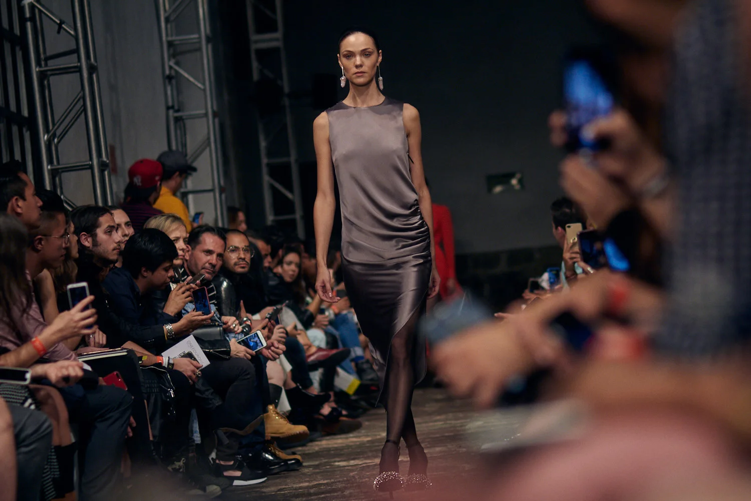 MEXICO CITY, MEXICO - OCTOBER 13: A model walks the runway during the Alfredo Martinez fashion show at Mercedes Benz Fashion Week Mexico 2018 at Ex Convento de San Hipolito on October 13, 2018 in Mexico City, Mexico. (Photo by Leonardo Fernandez)