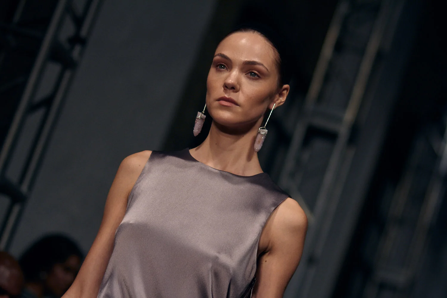 MEXICO CITY, MEXICO - OCTOBER 13: A model walks the runway during the Alfredo Martinez fashion show at Mercedes Benz Fashion Week Mexico 2018 at Ex Convento de San Hipolito on October 13, 2018 in Mexico City, Mexico. (Photo by Leonardo Fernandez)
