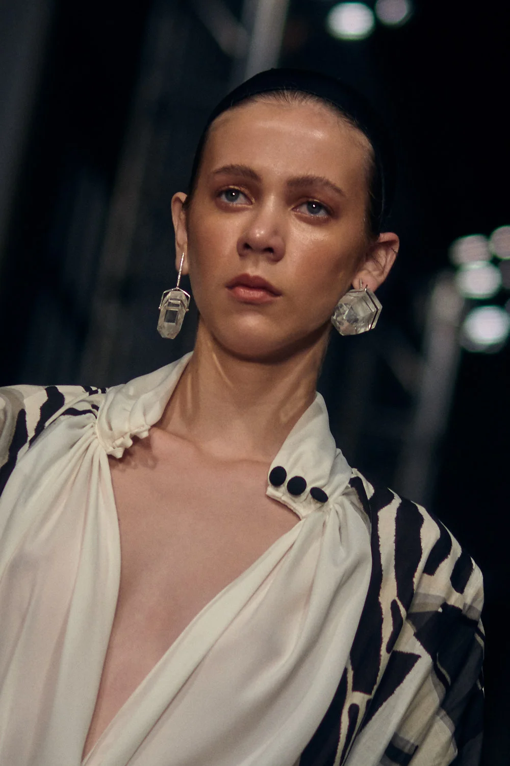 MEXICO CITY, MEXICO - OCTOBER 13: A model walks the runway during the Alfredo Martinez fashion show at Mercedes Benz Fashion Week Mexico 2018 at Ex Convento de San Hipolito on October 13, 2018 in Mexico City, Mexico. (Photo by Leonardo Fernandez)
