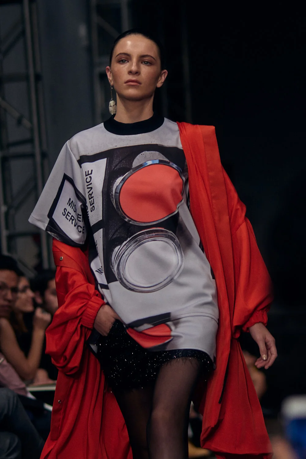 MEXICO CITY, MEXICO - OCTOBER 13: A model walks the runway during the Alfredo Martinez fashion show at Mercedes Benz Fashion Week Mexico 2018 at Ex Convento de San Hipolito on October 13, 2018 in Mexico City, Mexico. (Photo by Leonardo Fernandez)