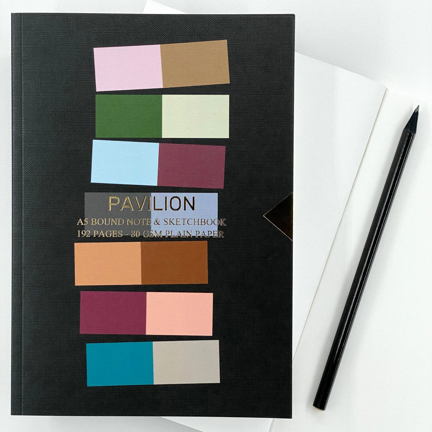 pH - A5 Buckram Embossed Foiled Notebook (Unit of 3)