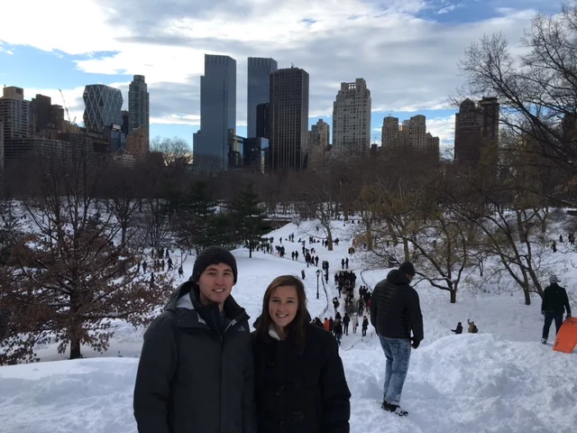 Jacob & Liza Stoner in Central Park January 23, 2016
