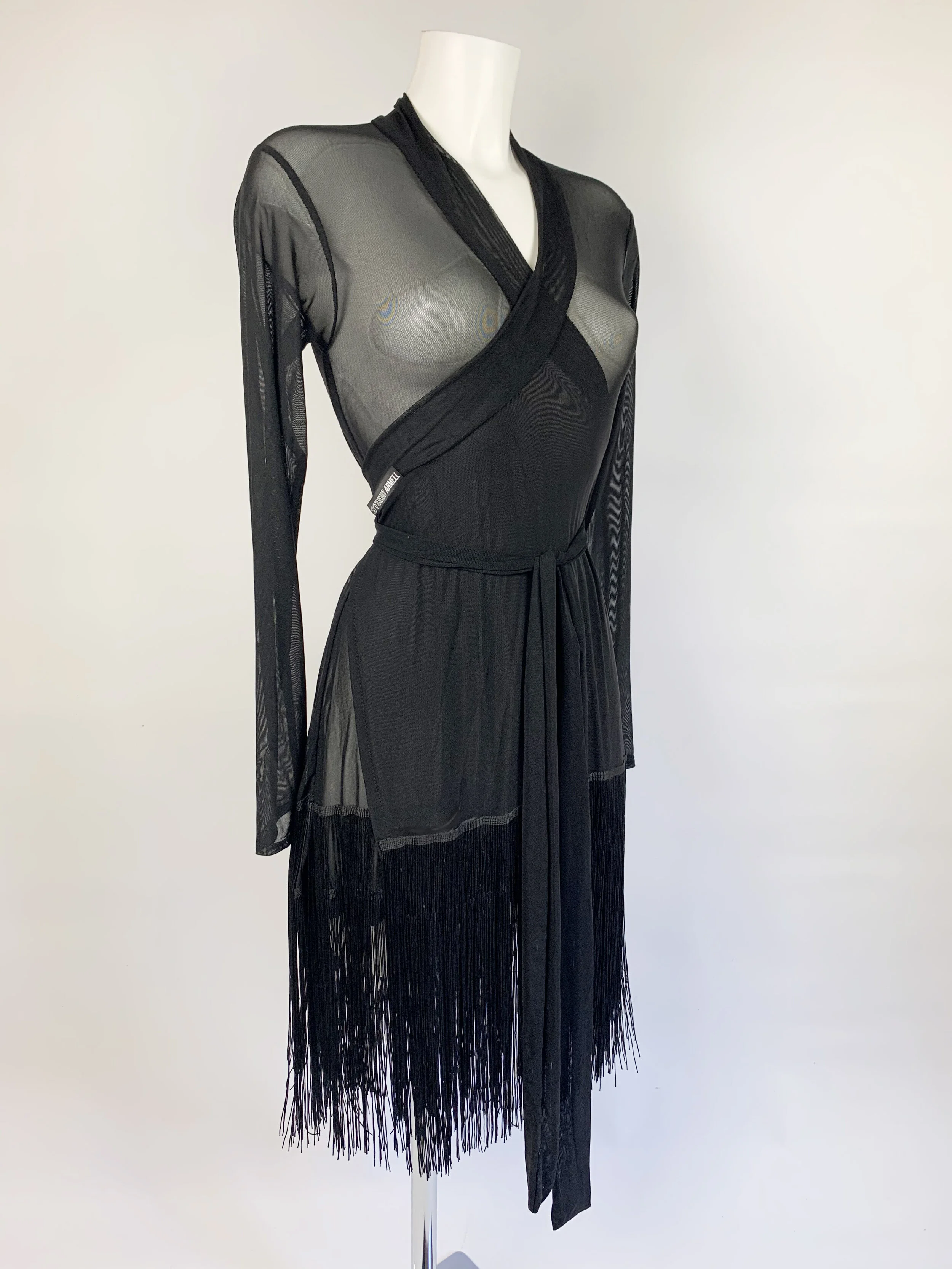 wrap fringe dress