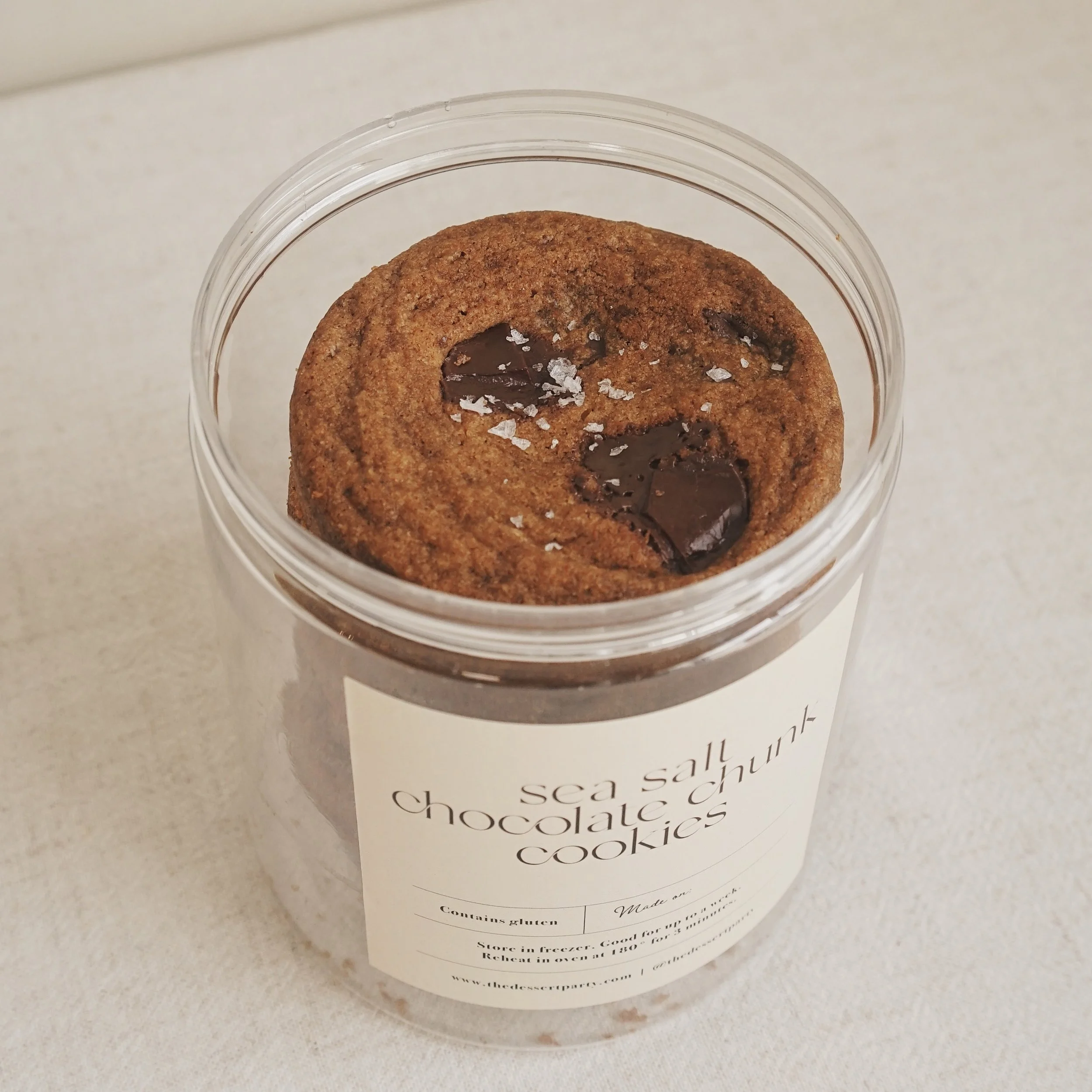 6pcs Sea Salt Chocolate Chunk Cookie in a Bottle - S$22