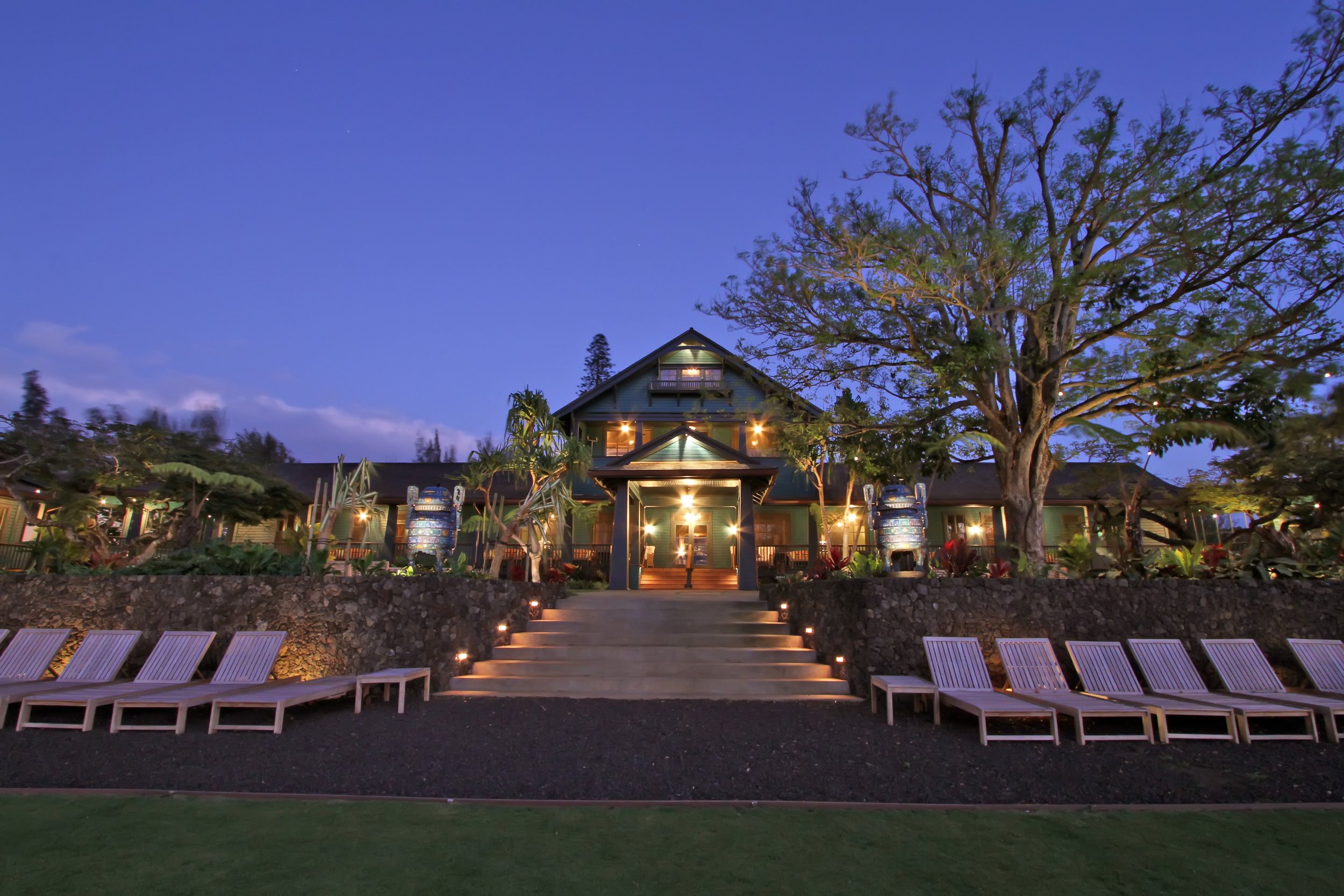 Evening property view | Yoga Retreat | Maui