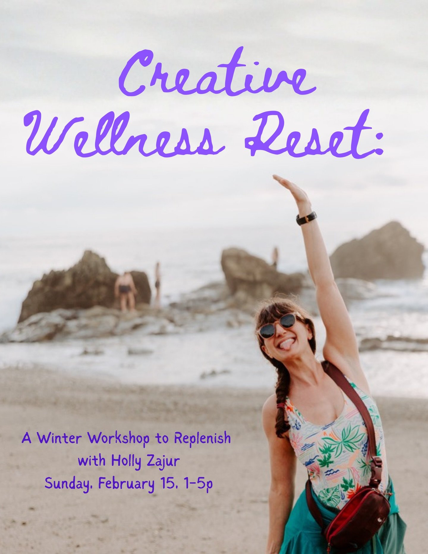 Raise your hand if you could use a reset 🙋🏽🙋&zwj;♀️🙋&zwj;♂️

Join Holly Zajur Sunday, February 15th 1-5pm for a Creative Wellness Reset, a winter workshop to replenish.

Winter invites us inward. It is the season of reflection, creativity, and re